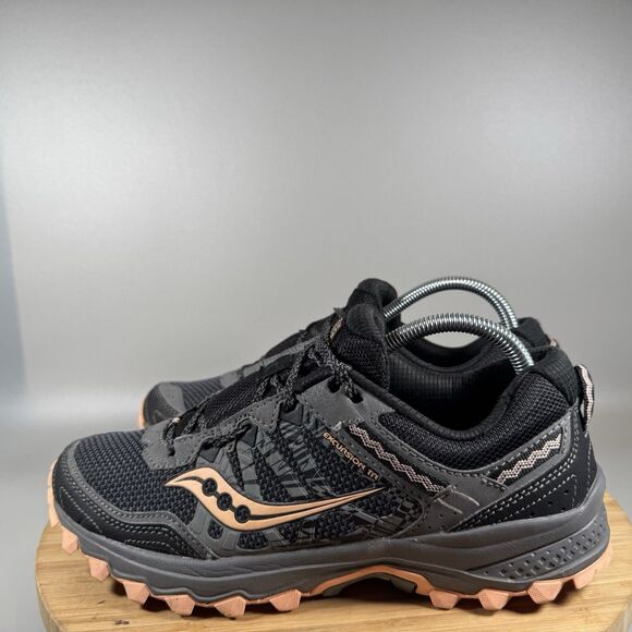 Saucony Excursion TR Trail Running Shoes Gray Peach Womens Size 10 Quck Dispatch - Picture 3 of 8